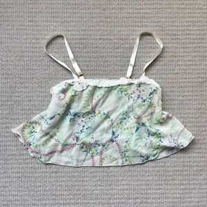 Floral hanky panky babydoll cami top